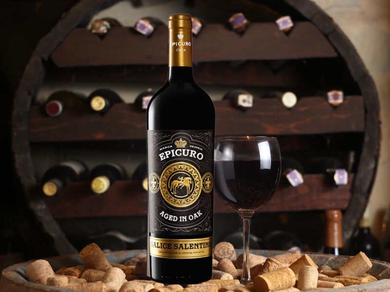 Rượu vang đỏ Ý Epicuro AGED IN OAK 2020 13,5%